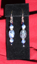Sodalite & Swarovski Earrings